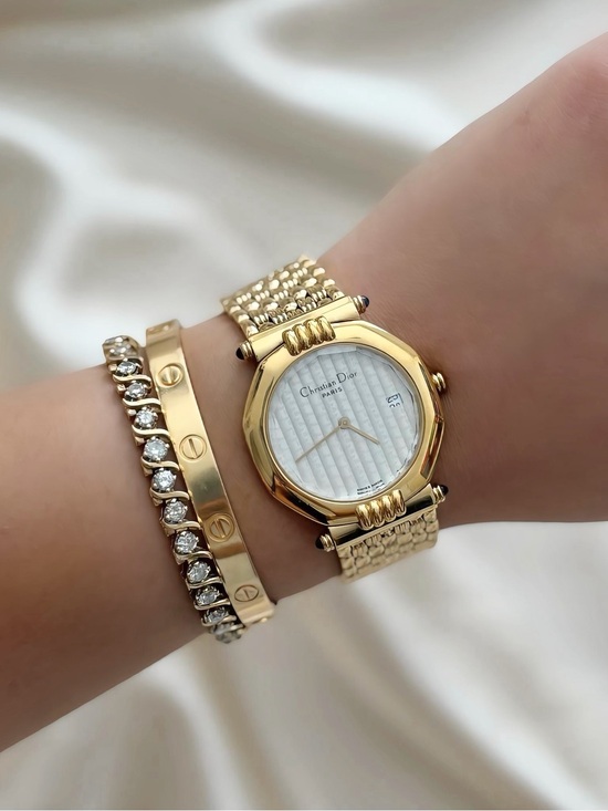 Dior Accessories - AUTHENTIC VINTAGE DIOR GOLD WATCH